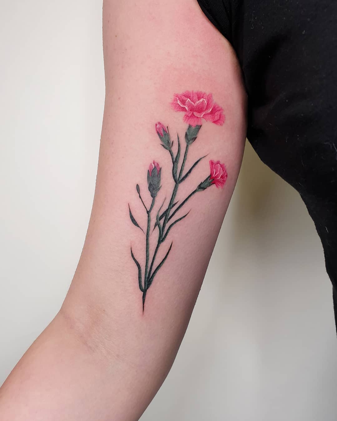 Large Carnation Tattoo