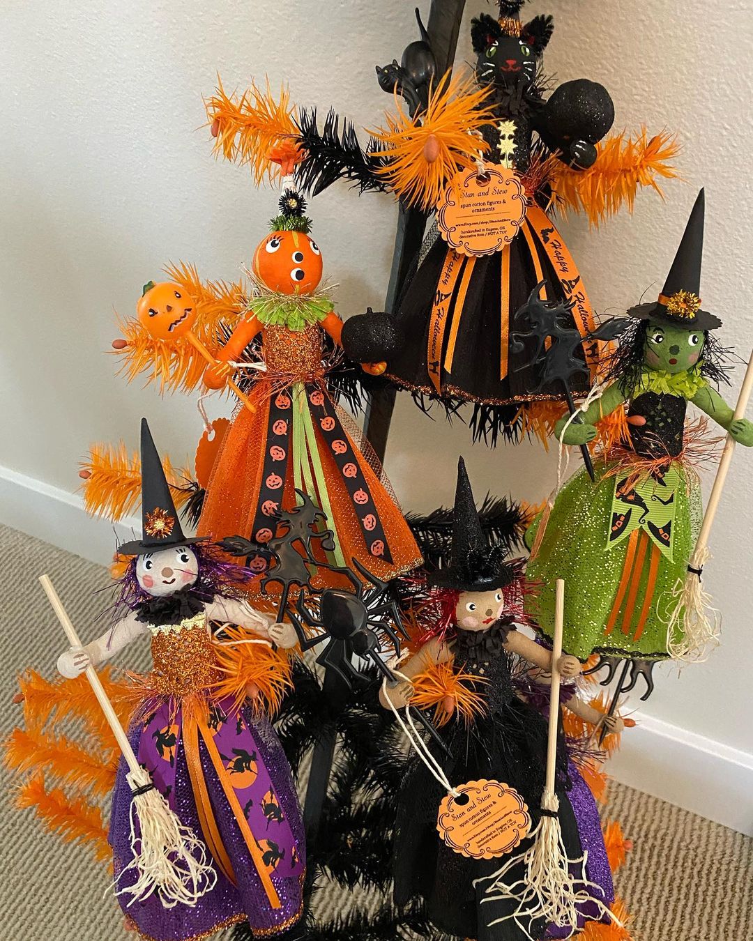 Witches are present in Halloween decorations