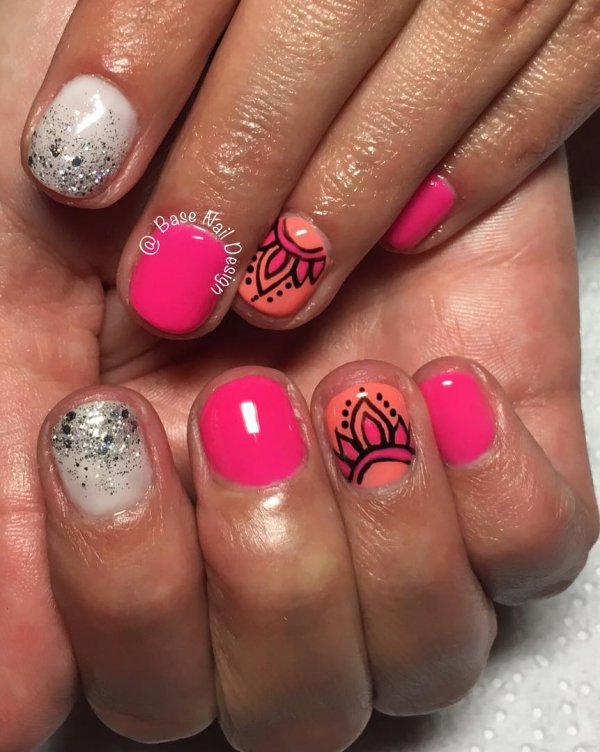 Chic Short Nail Art For Summer