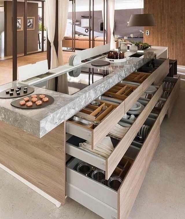 30 Creative Kitchen Island Ideas to Inspire Your Home in 2025 17 Functional and Smart Dish Storage Solutions
