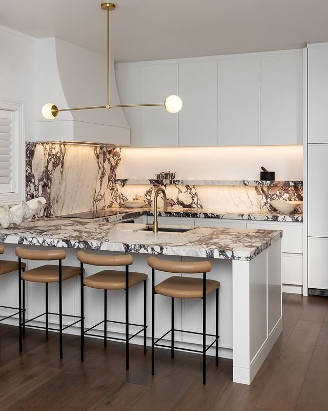 30 Creative Kitchen Island Ideas to Inspire Your Home in 2025 11 Globe Pipe Pendant Lighting