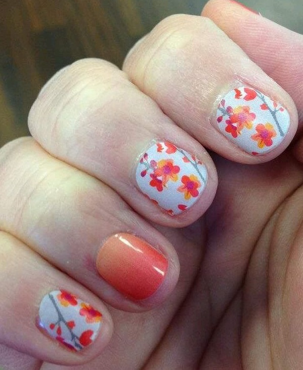 Gorgeous Floral Nails