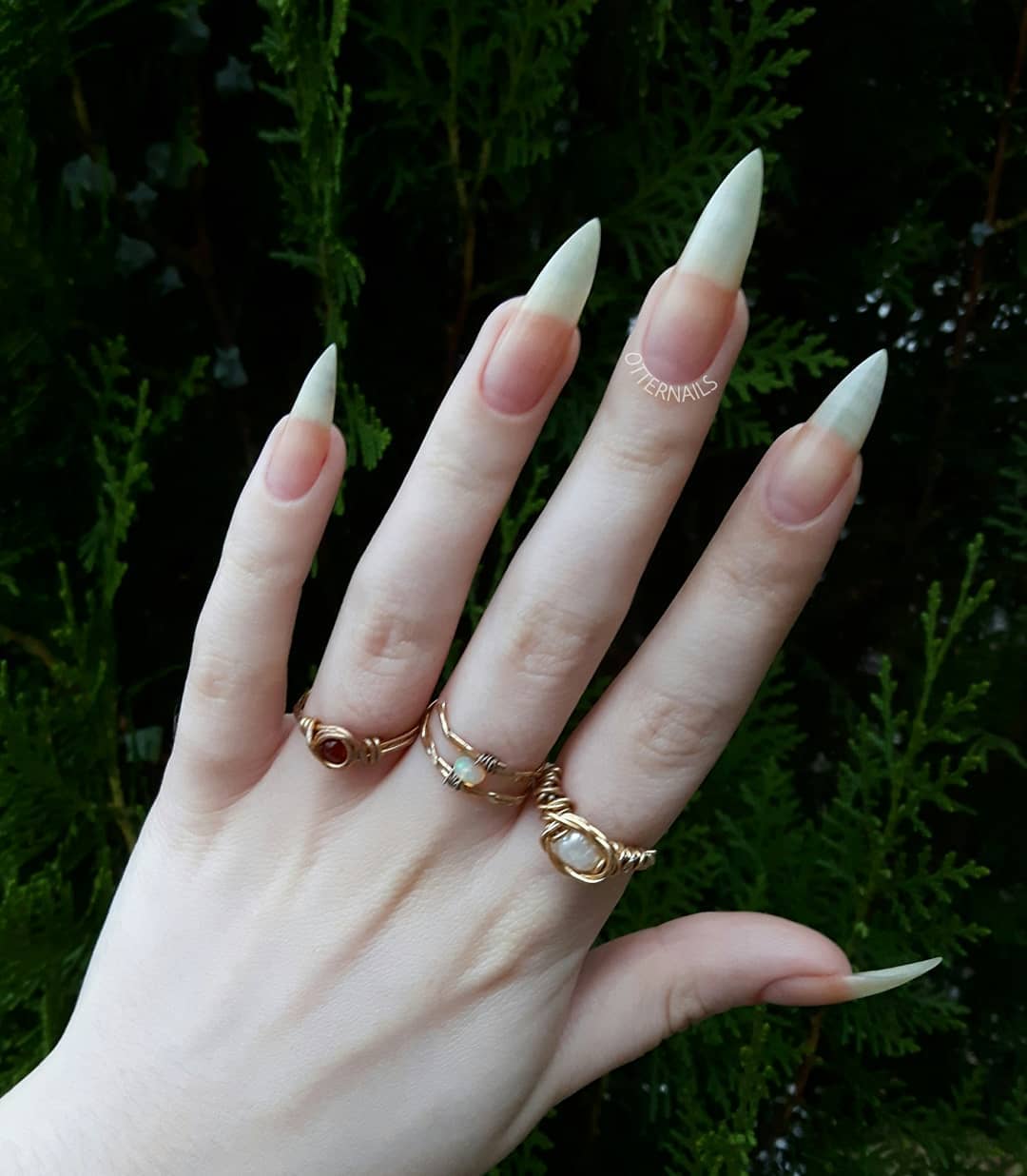 Natural Stiletto Nails