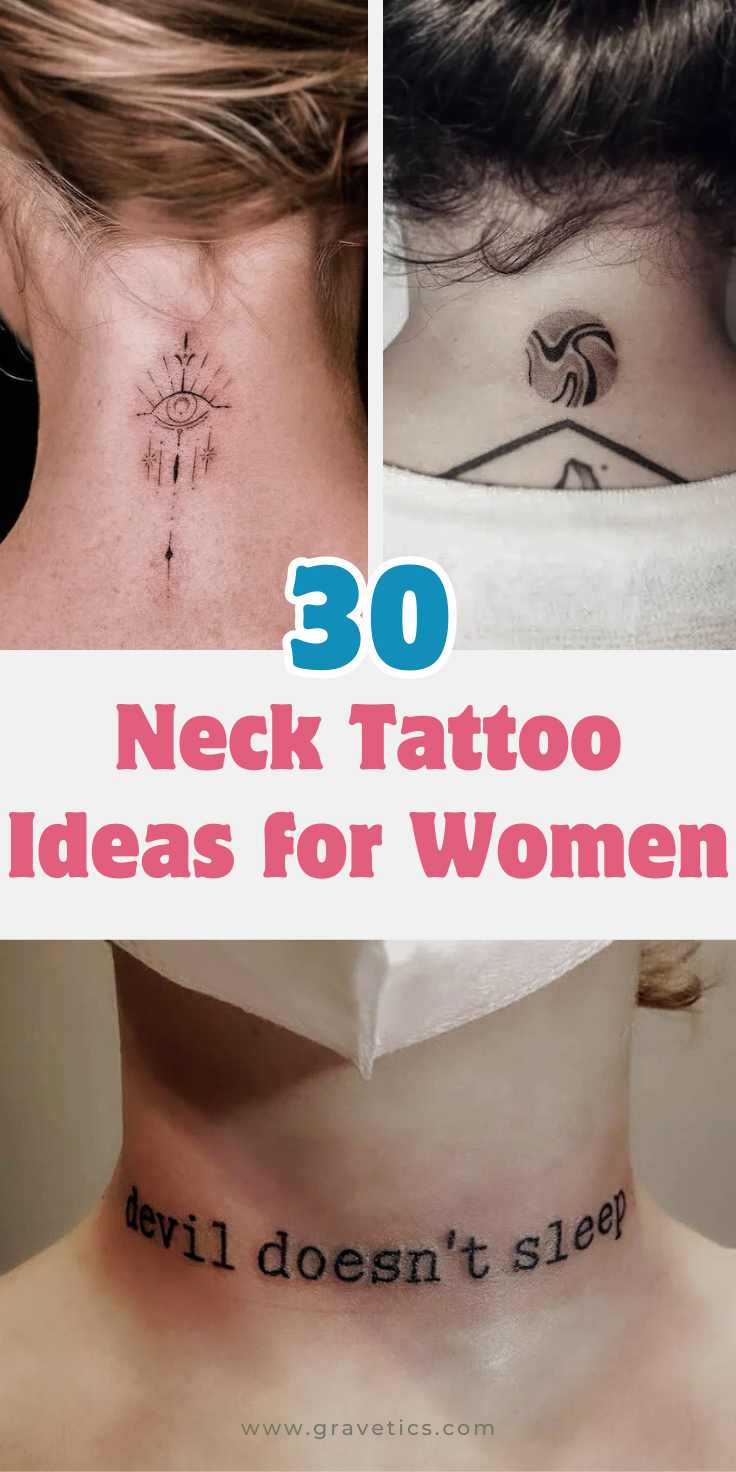 Neck Tattoo Ideas for Women