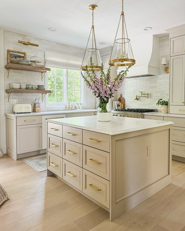 30 Creative Kitchen Island Ideas to Inspire Your Home in 2025 20 Semi-Cone Lighting