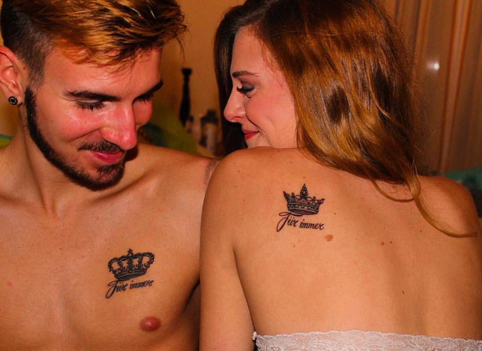 Absolutely Chic Crown Couple Tattoo Trend