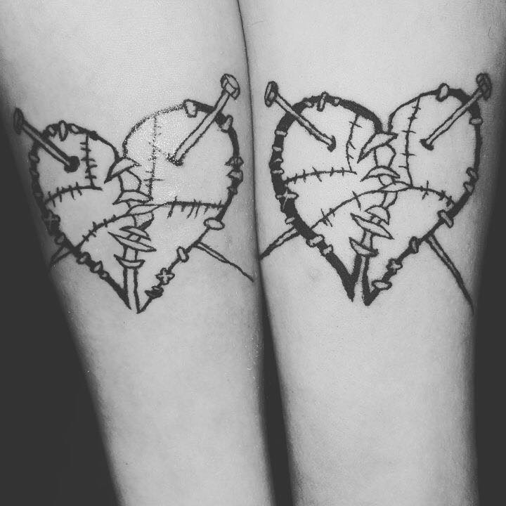 Adorably Chic Couple Tattoo