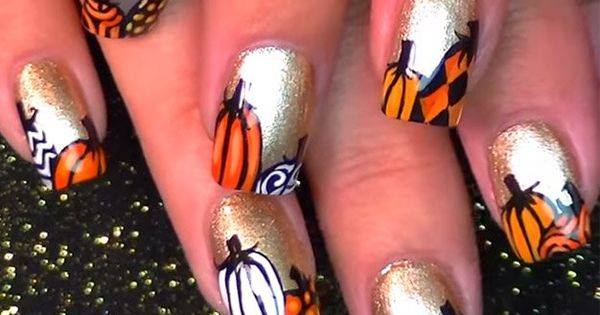 Artistic DIY Pumpkin Gel Design