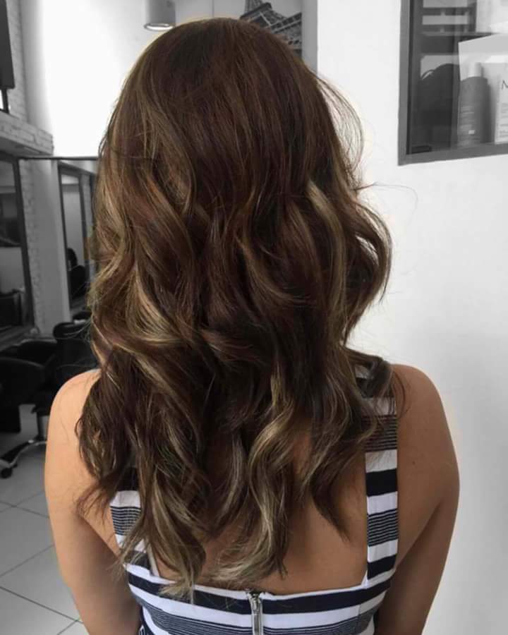 Ash Blonde Highlighted Brown Hair