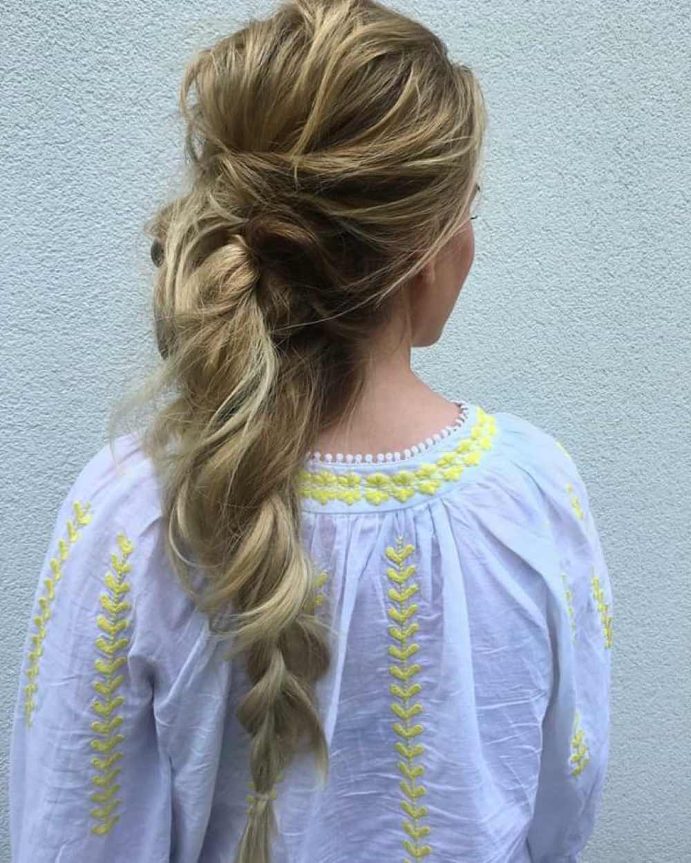 Attractive Boho fishtail braided hairstyle