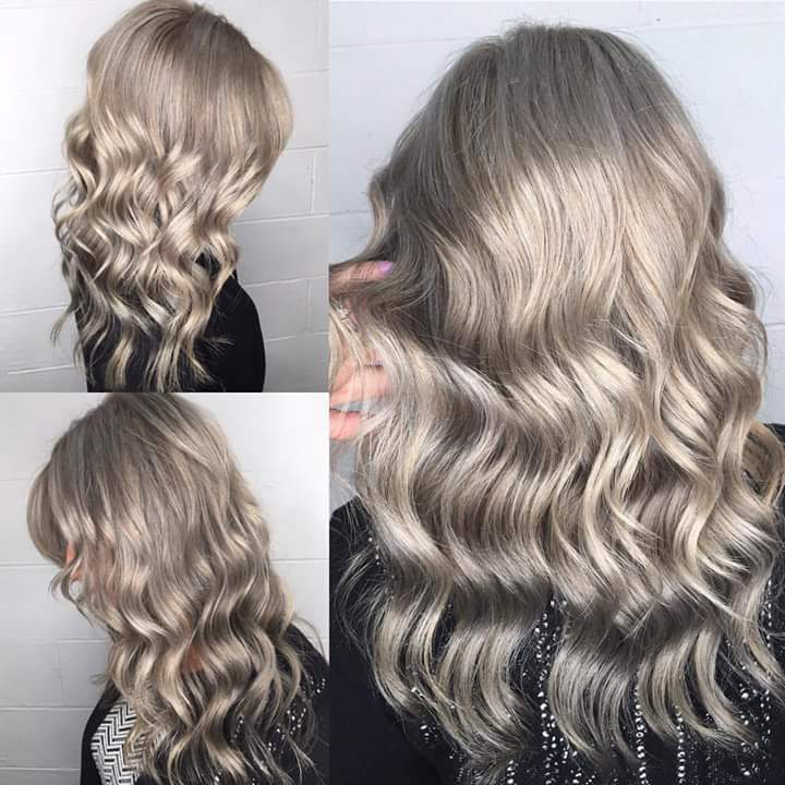 Buttery Ash Blonde Curls For Beach Party