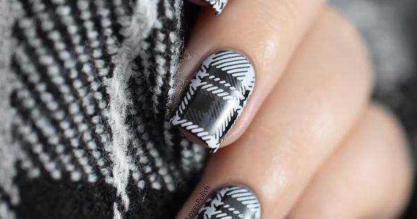 Chic Plaid Nail Art Designs