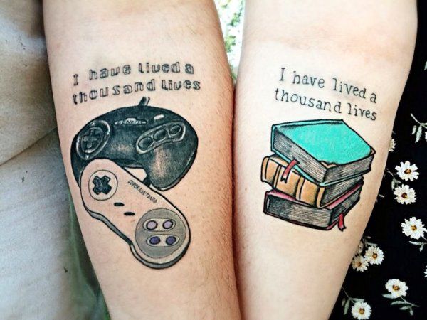 Creative Couple Love Tattoo