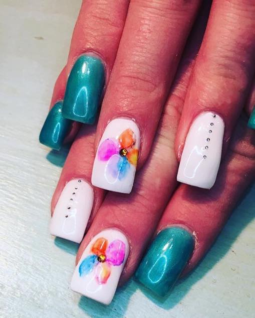 Creative Hard Gel Nail Art Design