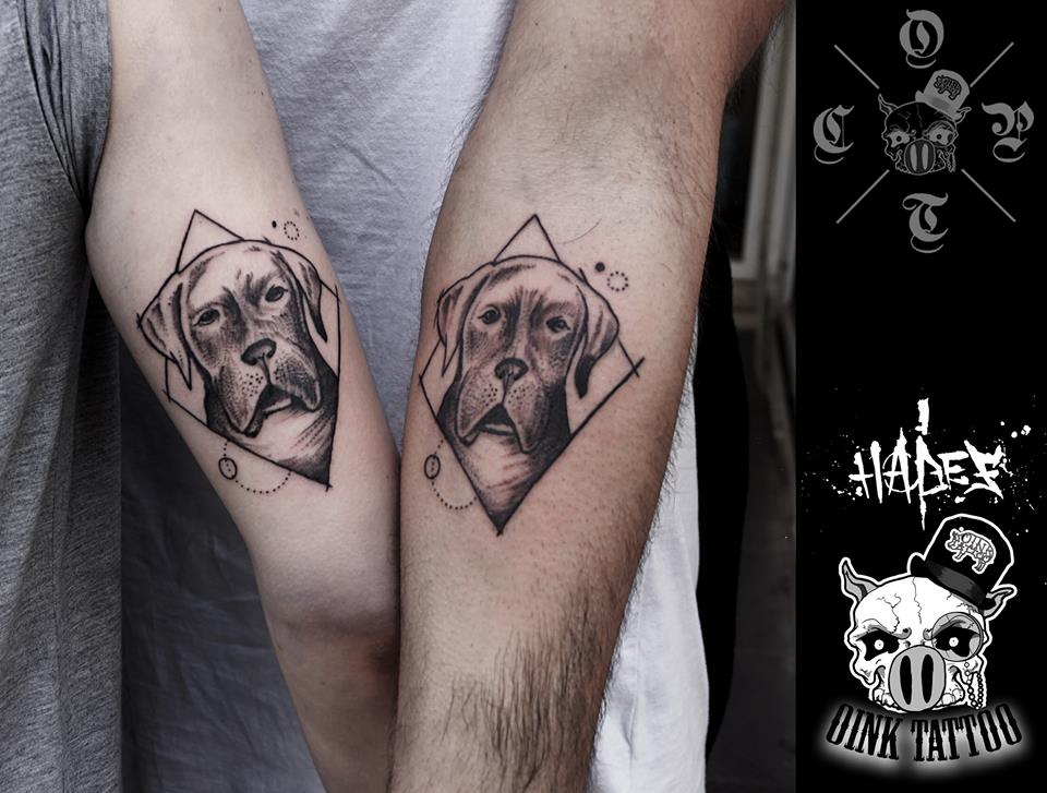 Dazzling Matching tattoos for a lovely Couple