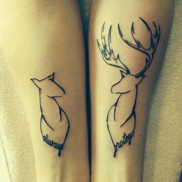 Deer Couple Tattoo