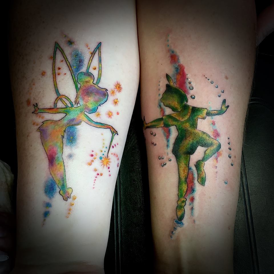 Disney couple tattoo