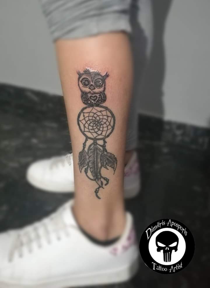 Dreamcatcher Owl Cute Art Of Tattoo