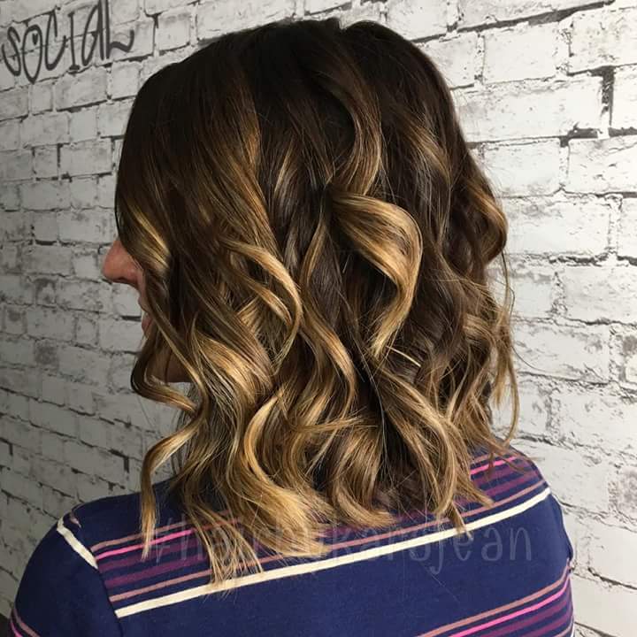 Fall Hair with Blonde Highlights