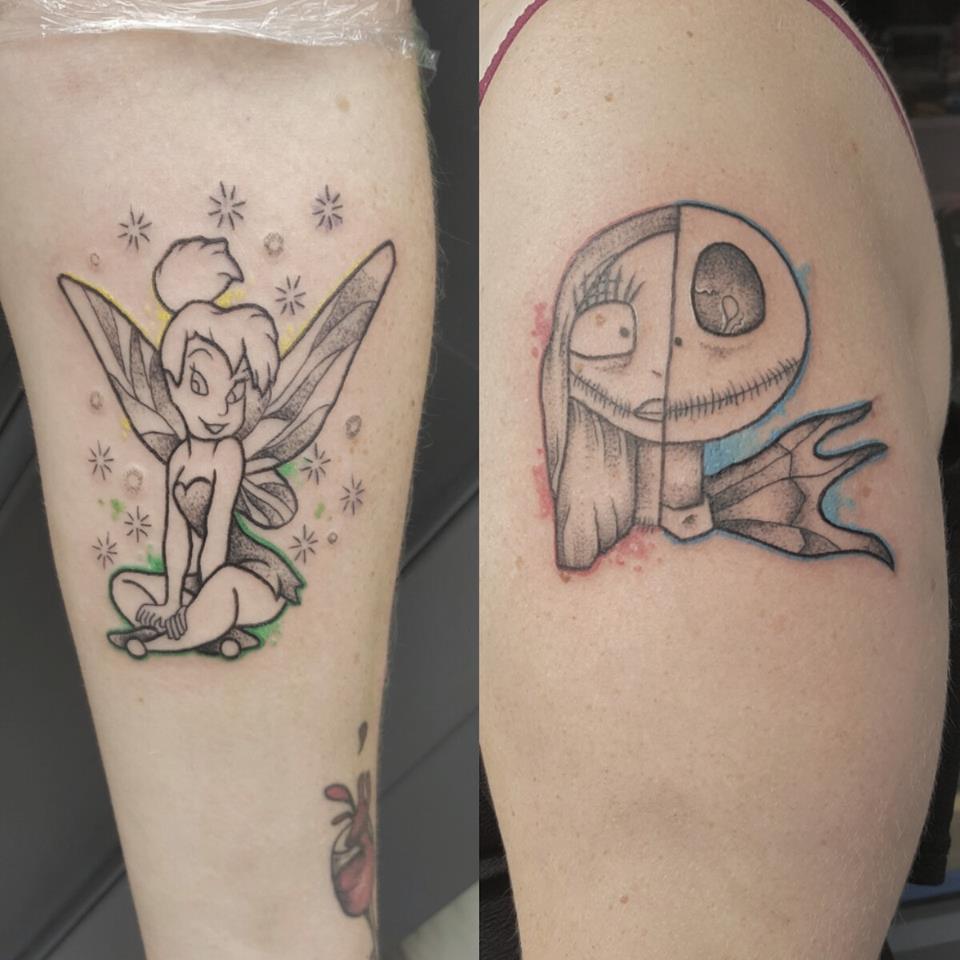 Fantastic Disney Couple Tattoo