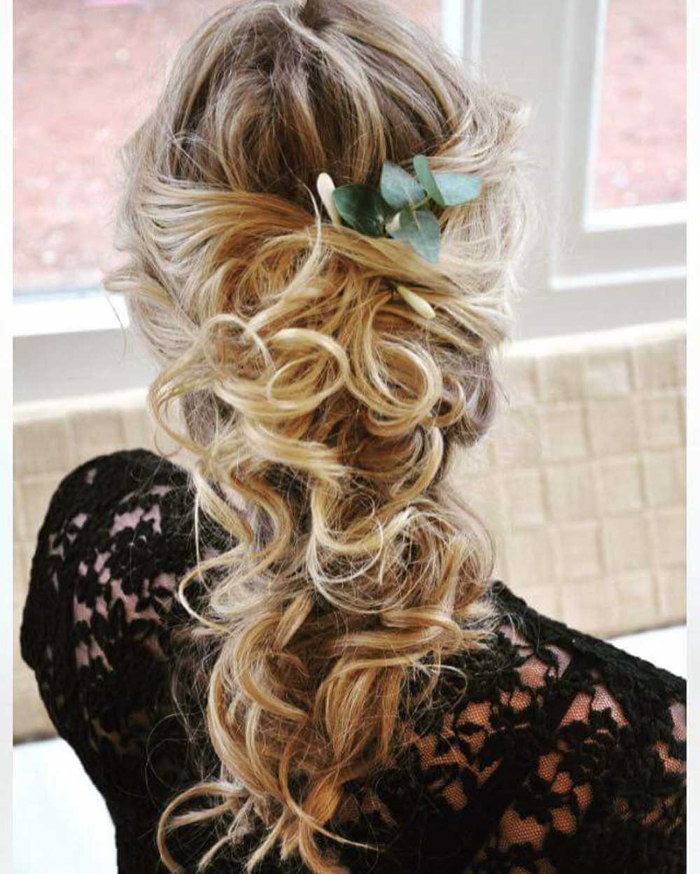 Fascinating messy Boho hairdo