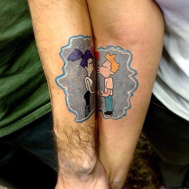 Favorite-Fandom-Tattoos for Couples