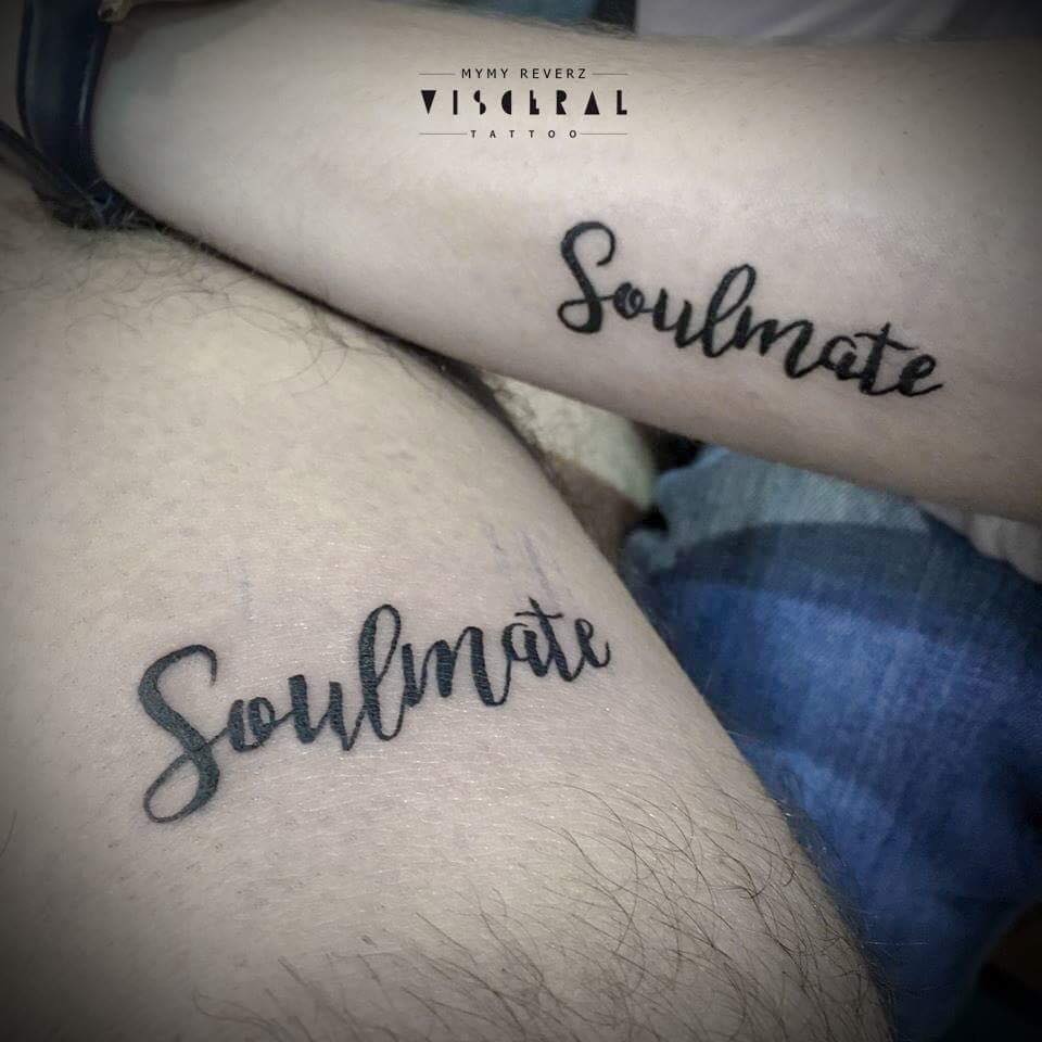 Graceful Soulmate Couple Tattoo