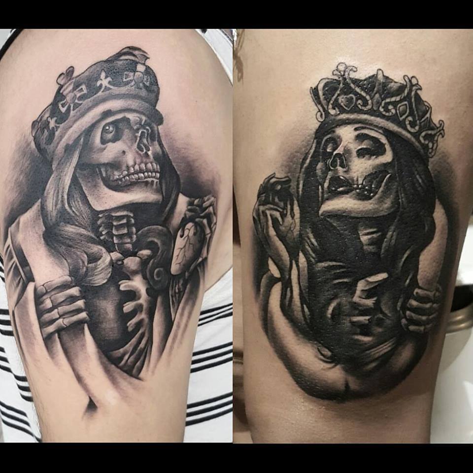 King and Queen Couple Tattoo