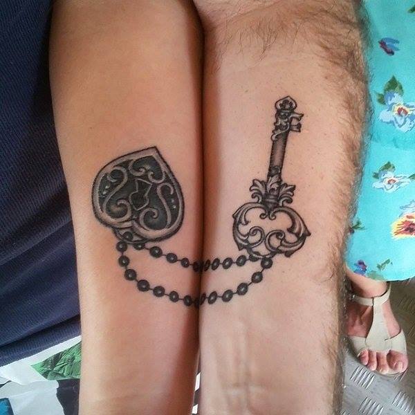 Lock and Key Couple Tattoo Ideas