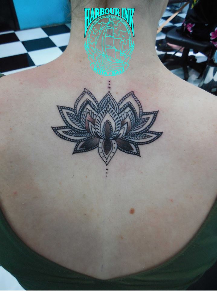 Lotus flower mandala tattoo design