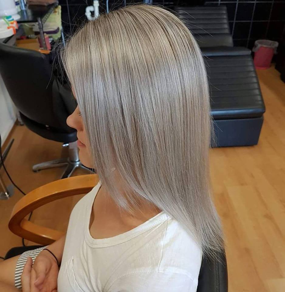 Lovely Ash Baby Blonde For Thin Straight Hair