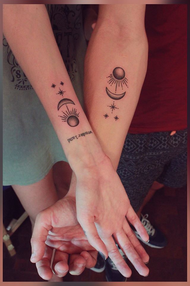 Magnificent Sun and Moon Para Ari y Pedro Tattoo