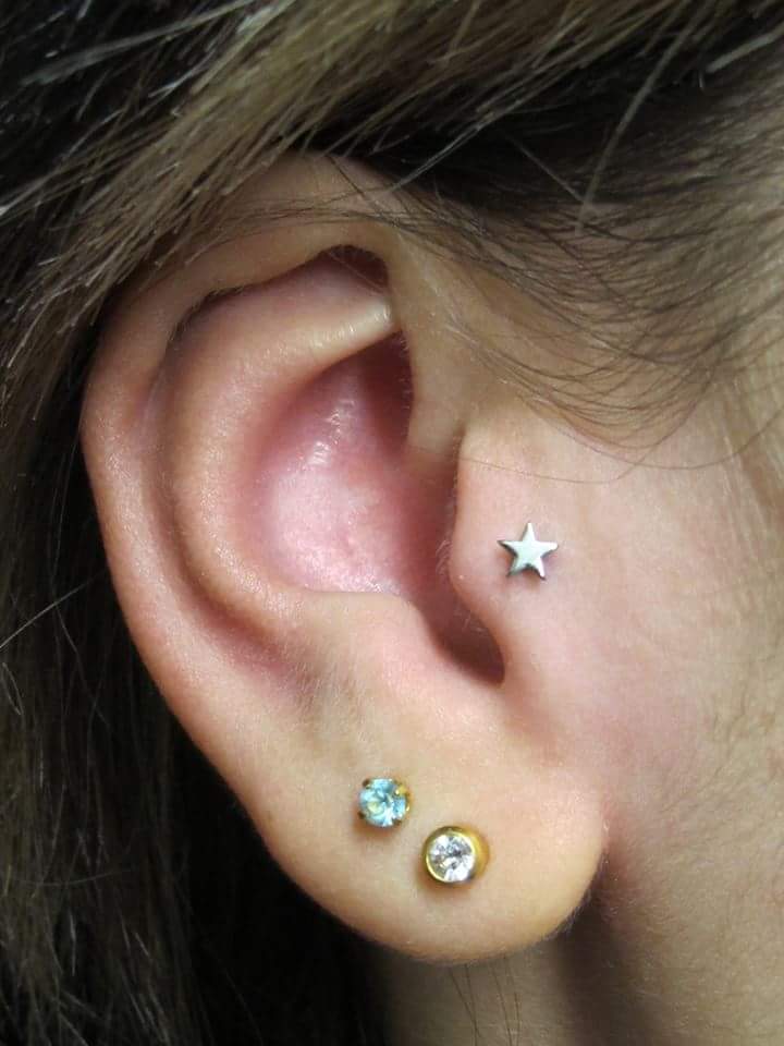 Metallic Stars - Popular Choice of Tragus Jewelry