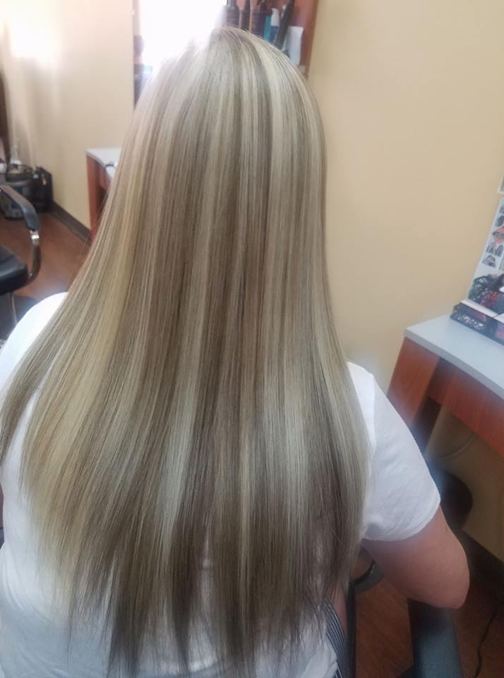 Modern Ash Brown with Blonde Highlights