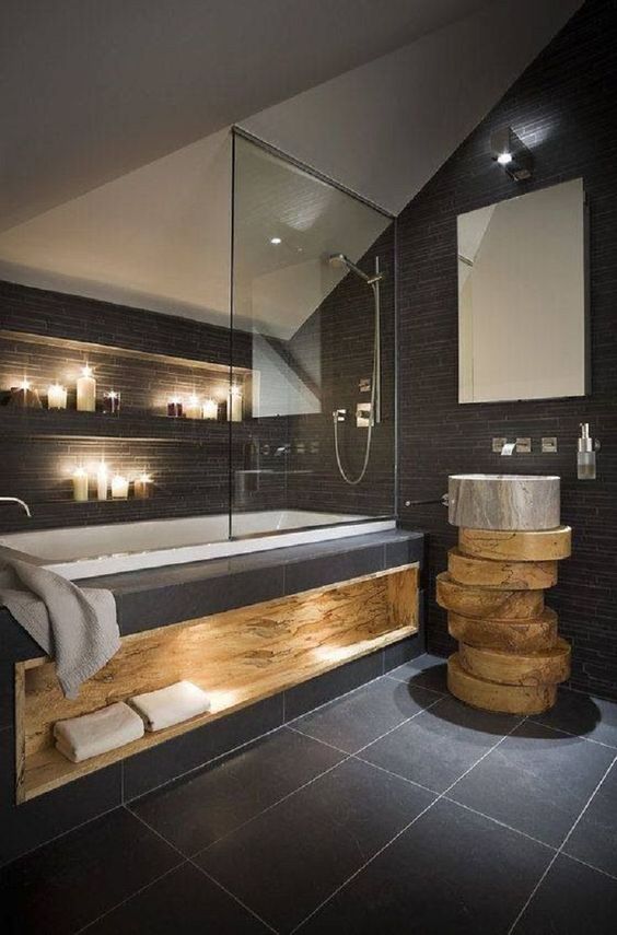 Modern Rustic Bathroom Retreat