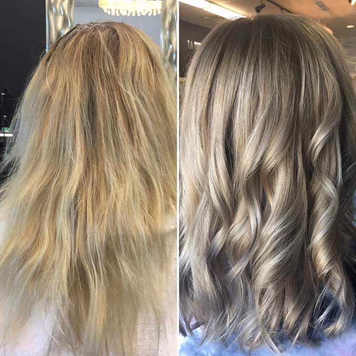 New Look With Dimensional Ash Blonde Beach Waves