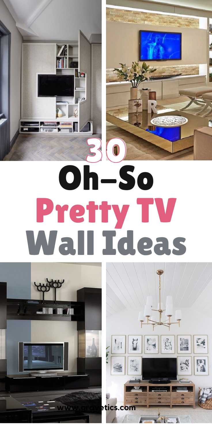 Oh-So-Pretty TV Wall Ideas