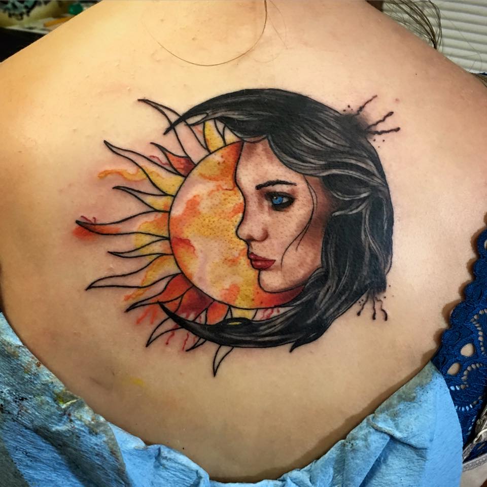 Perfect Twist Sun and Moon Tattoo