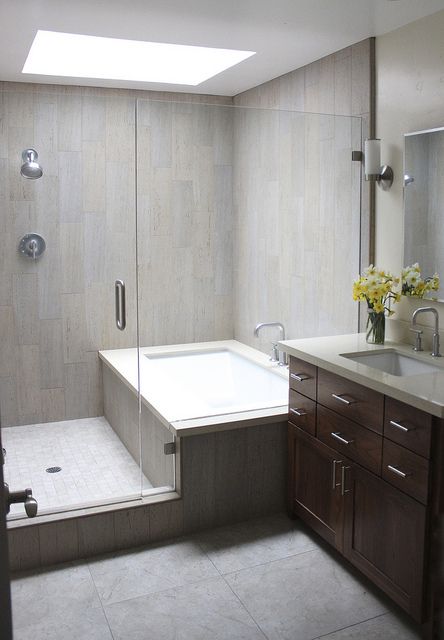 Modern Tub and Shower Combo for Small Bathrooms