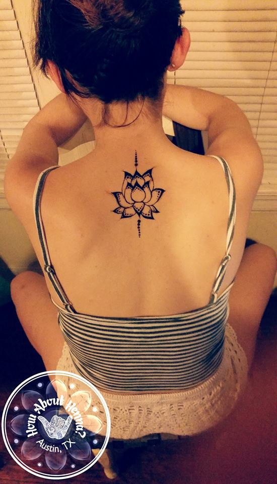 simple lotus tattoo