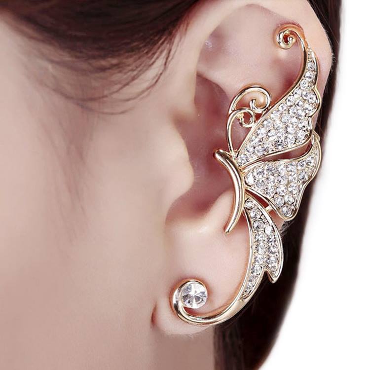 Adorable and Eye-Catching Butterfly Clip Earcuff Design