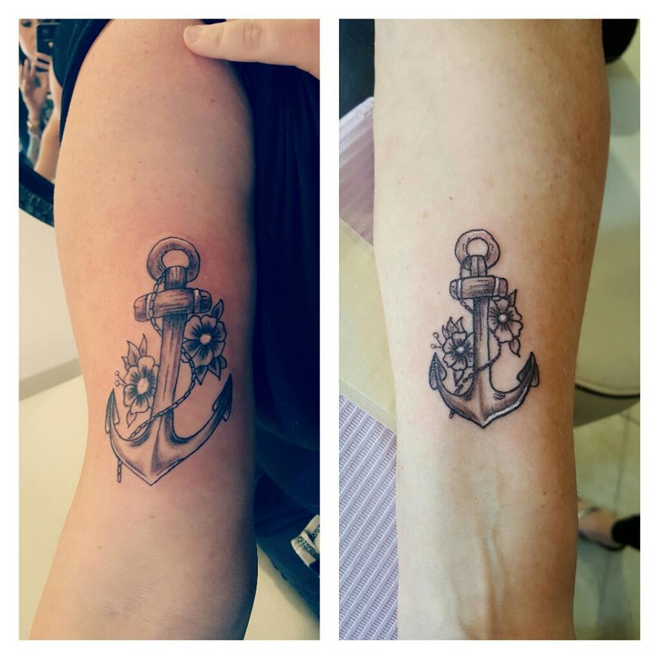 Appealing Anchor Sibling Tattoo Idea