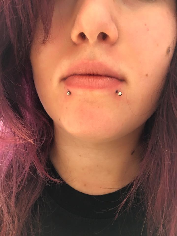 Awesome Alternative Chic Snakebite Piercing