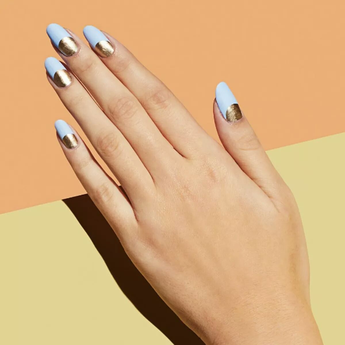 Baby Blue Classic Matte Nail Art