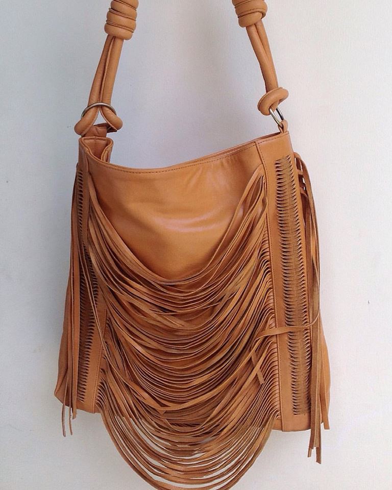 Boho Chic gorgeous leather fringe bag for girls