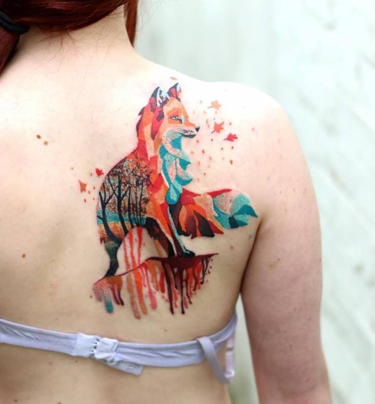 Breathtaking Watercolor Tattoo Ink Design