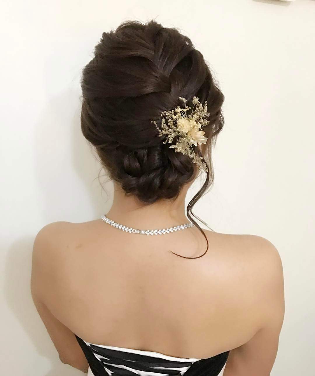 Casual Braided Bottom Bun For Short Hair