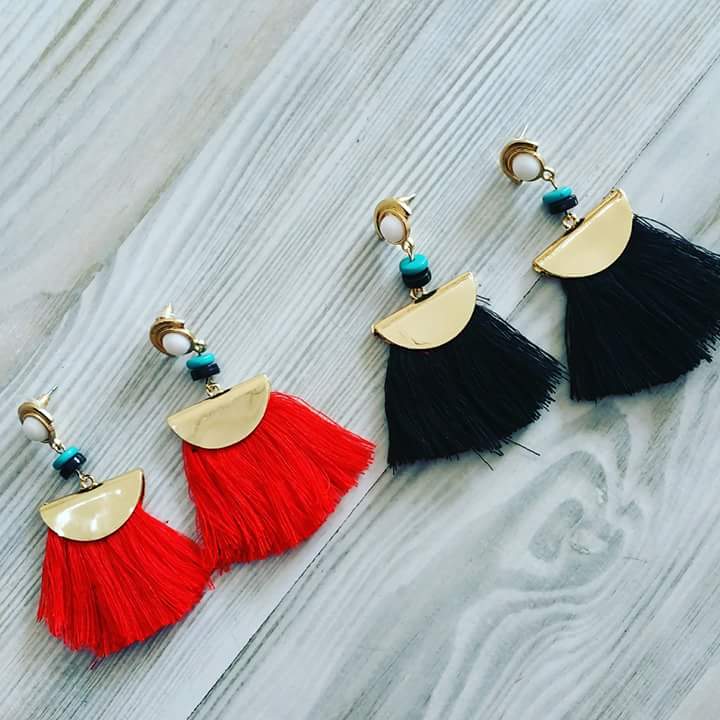 Chic Colorful Geometric Broad Earrings