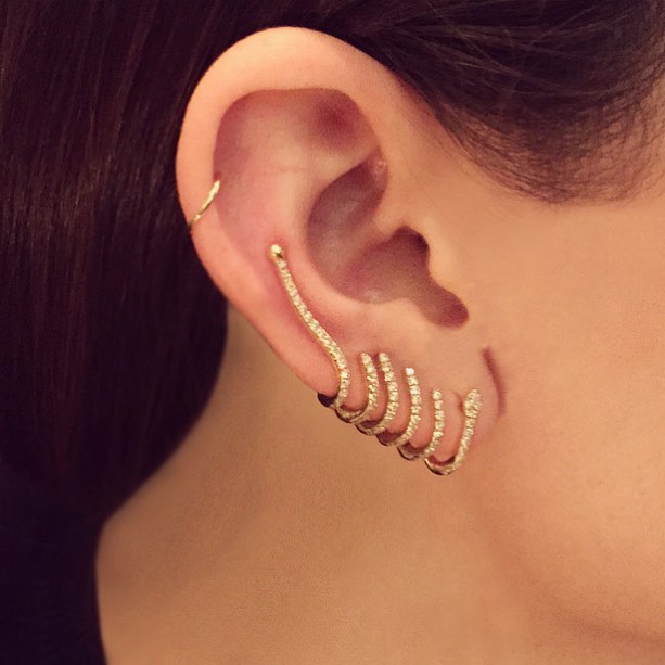 Contemporary Ear Cuff Earrings