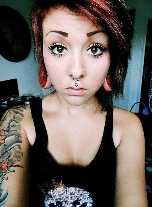 Cupids Bow Piercing and Septum